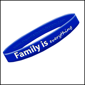 Family Is Everything HDSA Awareness Wrist Bands - Huntington's Disease  Society of America