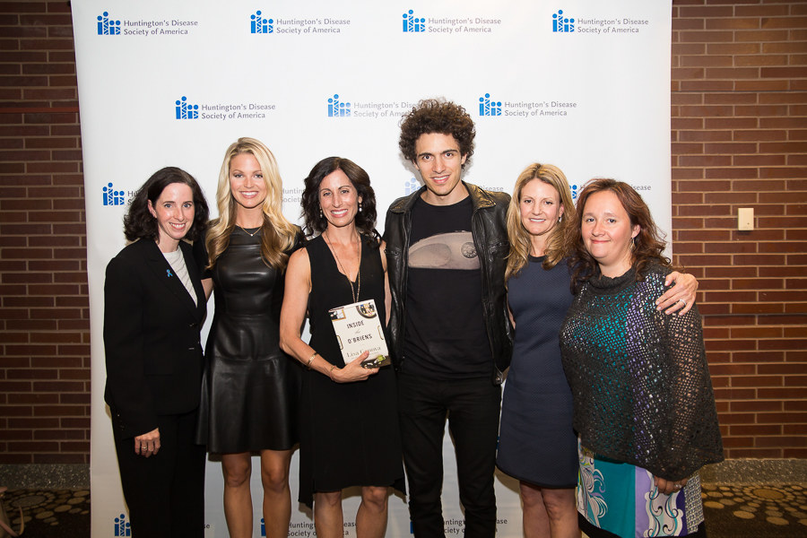 L - R: HDSA CEO Louise Vetter, Allie LaForce, Lisa Genova, Marc Scibilia, HDSA Trustee Jennifer Leyton and Anna Canoni at the 2015 Life in HD event in New York City. Photo by Nicole Mago. 