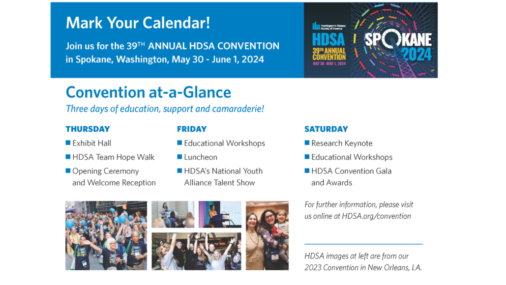 Annual Convention - Huntington's Disease Society of America